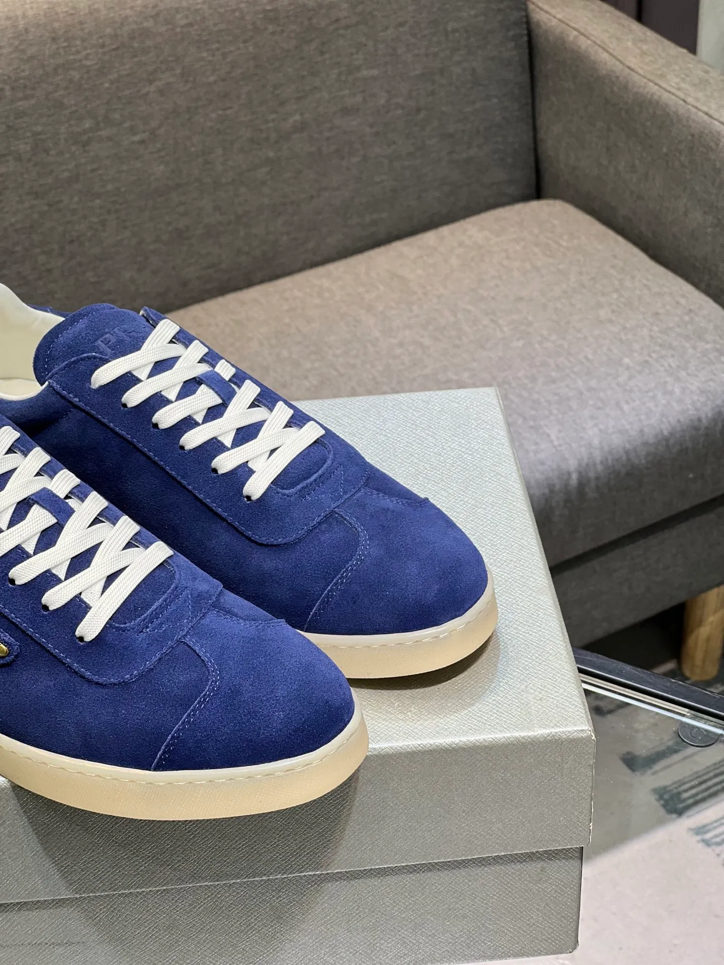 Men's shoes 💰540 [PRADA] Men's shoes are popular in the counter, official website synchronization, 1 high-quality shipment ✔️ Original frosted cowhide + cowhide lining, 1🆚1 replica, original sole, 38-45 (45 customized, non-refundable)